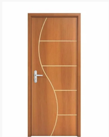 Porta Frisada Imbuia Batente Caixa 14 cm Fechadura , Dobradi�a Completa e Montada