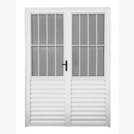 PORTA DE ABRIR CENTRAL SOCIAL ALUM�NIO BRANCO �  LINHA 25
