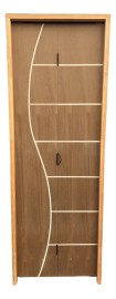PORTA  LISA CAMAR�O COM FRISO DE IMBUIA  PARA VERNIZ OU PINTURA - MONTADA NO BATENTE 