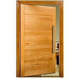 PORTA  PIVOTANTE MADEIRA MACI�A BBB DE TAUARI 2,15 X 1,20  COM PUXADOR E FECHADURA ROLETE 
