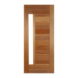 FOLHA PORTA MADEIRA MACI�A CEDRO ARANA  VISOR RETO SEM VIDRO 