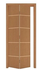 Porta Camar�o Madeira Padr�o Imbuia Frisada Completa e Montada no Batente cx 14 Kit Camar�o