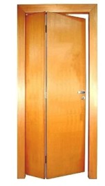 Porta Camar�o 1/3 Articulada Lisa Encabe�ada Imbuia Montada no Batente cx 14 Tauari Kit Camar�o Dobradi�as e Fechadura