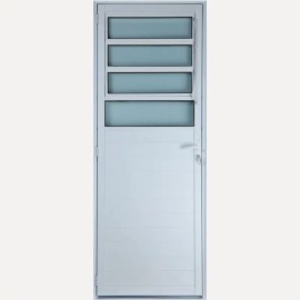 Porta Basculante Lambril  Branca 210 x 80 Linha 25 Classic 