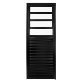 Porta Basculante Alum�nio Preto linha 25