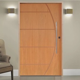 PORTA PIVOTANTE 215 X 107 FRISADA BELISSIMA COM BATENTE 14CM COM PUXADOR - COMPLETA 