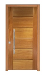PORTA MACI�A BBB MADEIRA TAUARI MADRI FECHADURA ROLETE PUXADOR BATENTE CX 14CM - COMPLETA 
