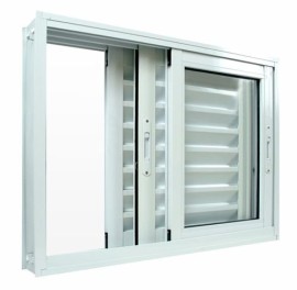 VENEZIANA 3 FOLHAS M�VEIS SEM GRADE LINHA 25 PREMUIM - BRANCO 