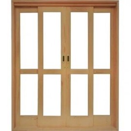 PORTA BALC�O 4 FOLHAS DE CORRER PANORAMICO  2,15 x 2,00- LINHA PADR�O CEDRO 