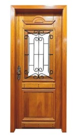 PORTA CLASSICA MADEIRA MACI�A CEDRO ARANA BATENTE 14CM FECHADURA STAM COM DOBRADI�AS 