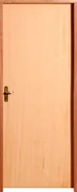 PORTA LISA AMESCLA COM FECHADURA E DOBRADI�AS COM BATENTE 14CM NO PADR�O CEDRO 