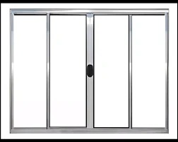 VITRO 4 FOLHAS SEM GRADE ALUM�NIO BRILHANTE  -  LINHA LEVE 