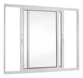 VITRO 2 FOLHAS MOVIES SEM GRADE LINHA 25 PREMIUM ALUM�NIO - BRANCO 