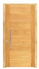 PORTA MACI�A MADEIRA CEDRO ARANA BBB COM FECHADURA ROLETE E PUXADOR - MONTADA NO BATENTE CX 14 