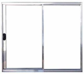 VITRO 2 FOLHAS SEM GRADE LINHA ECON�MICA  ALUM�NIO BRILHANTE -LINHA LEVE 