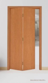  Porta Camar�o Madeira Lisa Padr�o Imbuia Com Batente 14cm de Pinus  Com Kit Ferragem  - Completa 