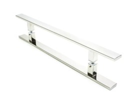 PUXADOR BARRA CHATA CROMADO A�O  INOX