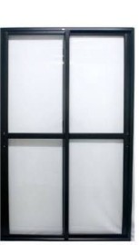 PORTA BALC�O 2 FOLHAS M�VIES LINHA 25 PREMIUM - PRETA