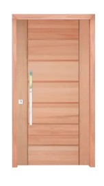 PORTA PIVOTANTE  BBB DE MADEIRA MACI�A DE EUCALIPTO COM  BATENTE CX 14 FECHADURA ROLETE E PUXADOR
